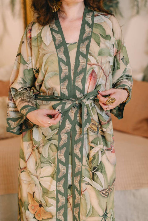 Opera Duster Kimono - Fleur De Soleil w/ Florals