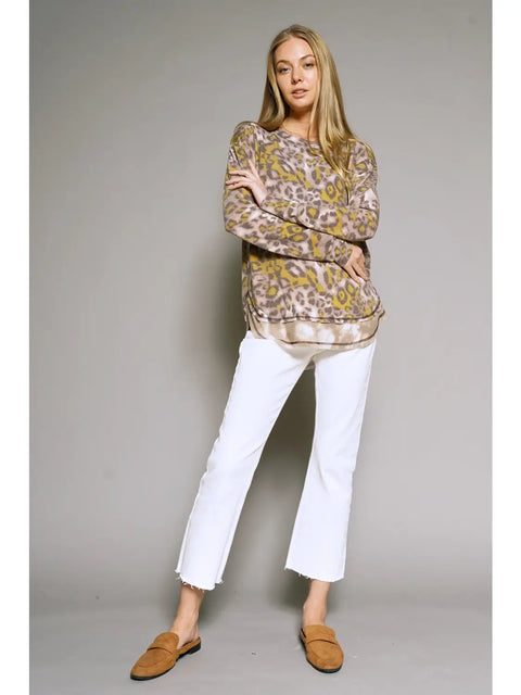 Top - Leopard Pullover