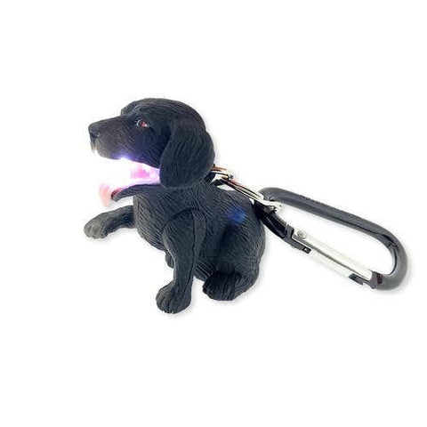 Flashlight - Black Labrador Dog Carabiner