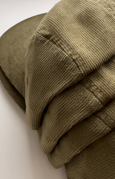 Hat (Kids) - Corduroy Five-Panel (Moss)
