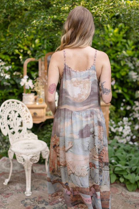 Bohéme Long Slip Dress - Imaginarium With Moon