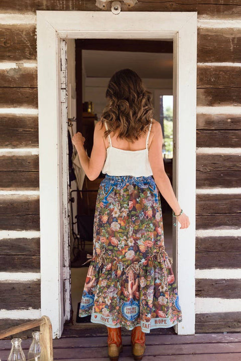 Atelier Skirt - Love Language with Floral Print