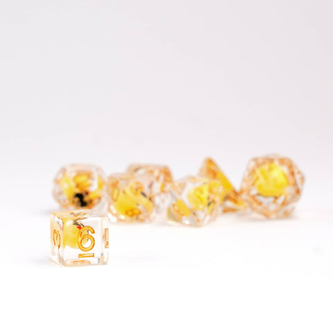 Dice Set - Cat Dice Resin Polyhedral