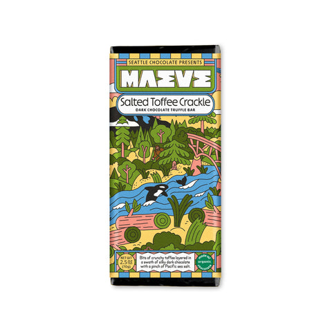 Chocolate - Salted Toffee Crackle Truffle Bar