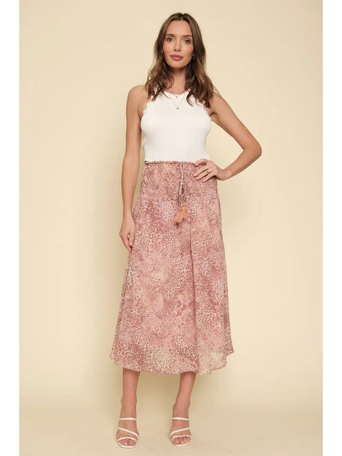 Skirt - Smocked Animal Print