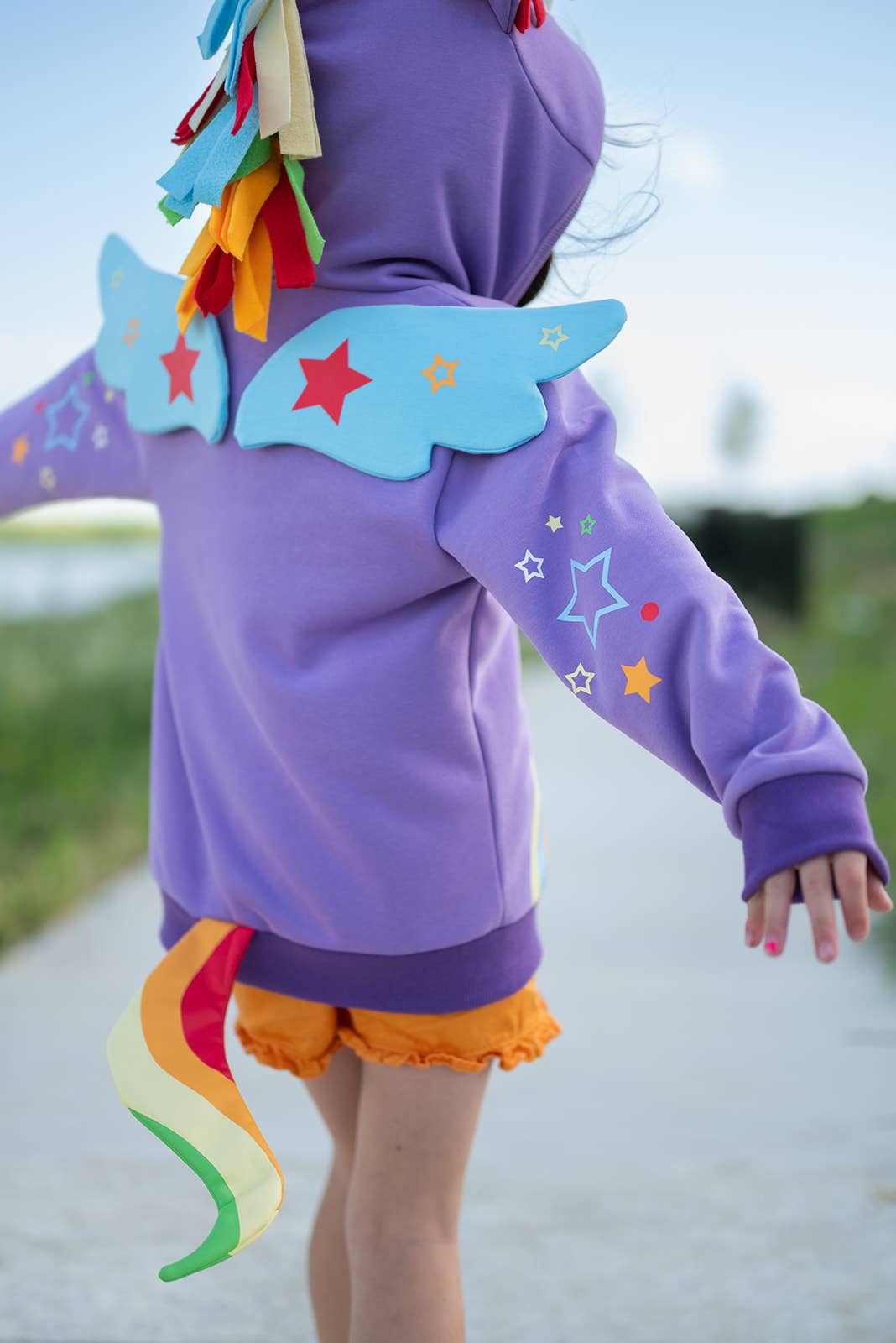 Hoodie - Purple Rainbow Unicorn