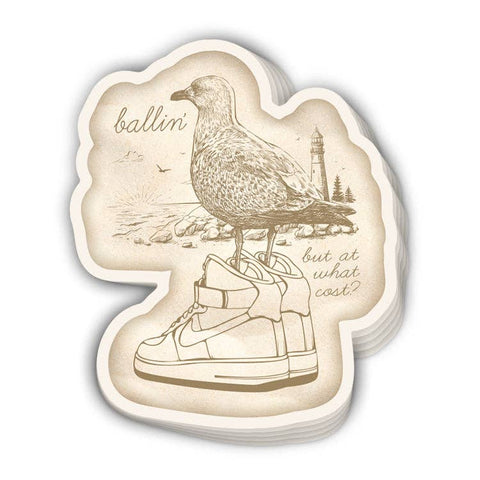 Sticker - Ballin But at What Cost