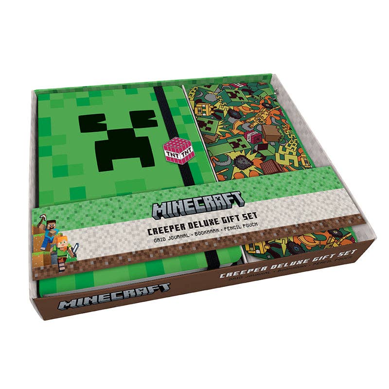 Gift Set - Minecraft Creeper (Journal, Charm, Pouch)