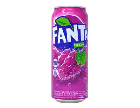 Beverage - Fanta Grape Soda Can 500ml (Japan)