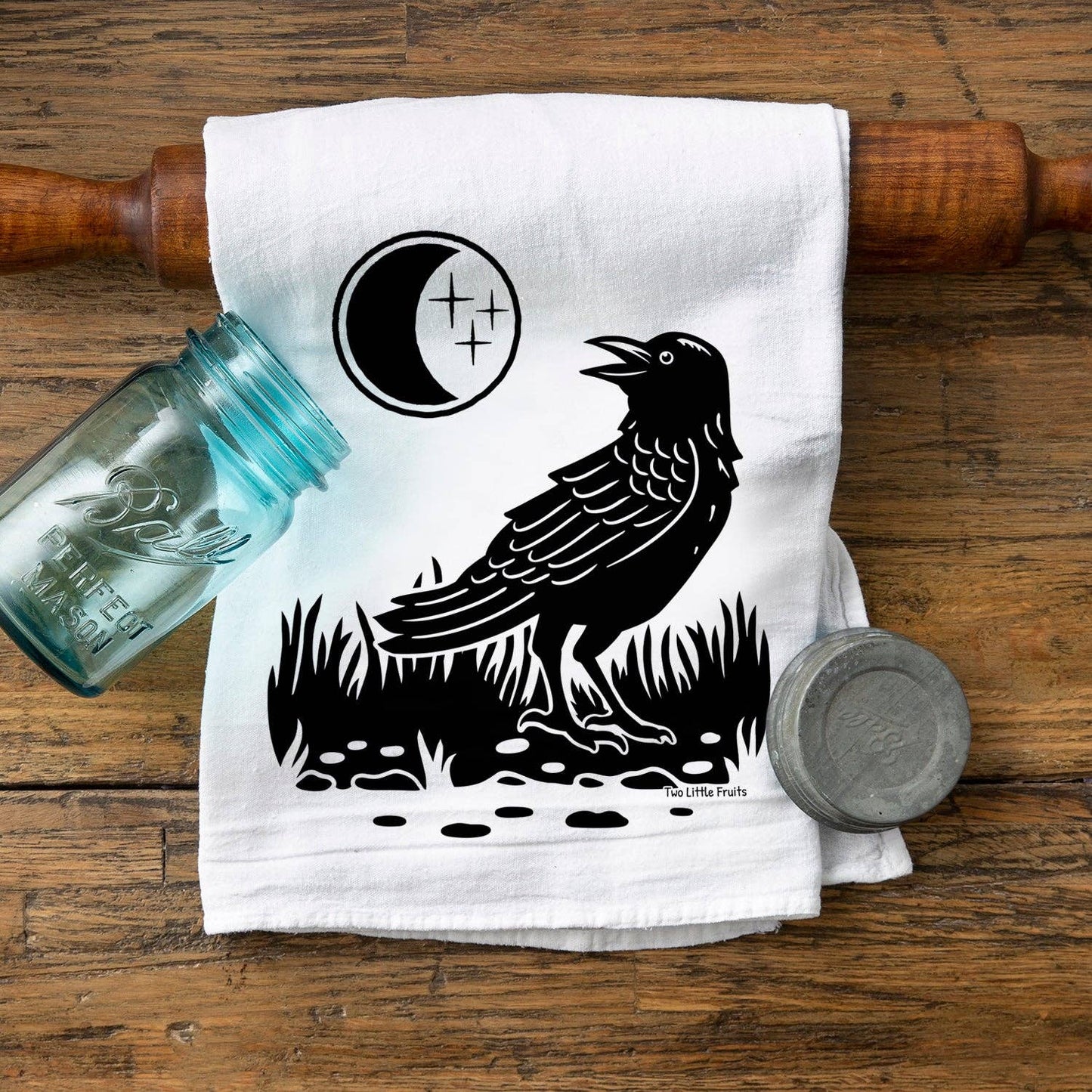 Tea Towel - Black Crow