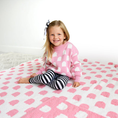 Last One - Size 12/18M: Sweater (Kids) - Pink Ghosts