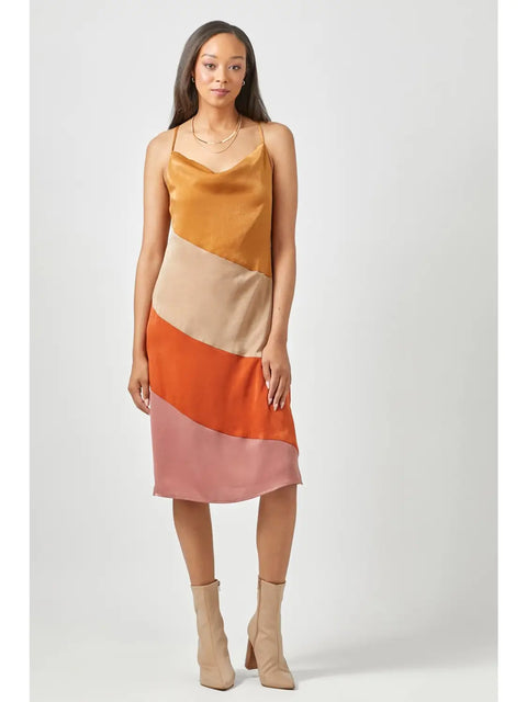 Dress - Color Blocked Slip