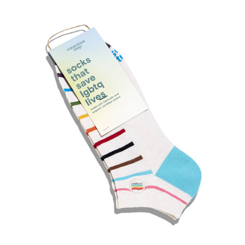 Ankle Socks that Save LGBTQ Lives - Pride Flag