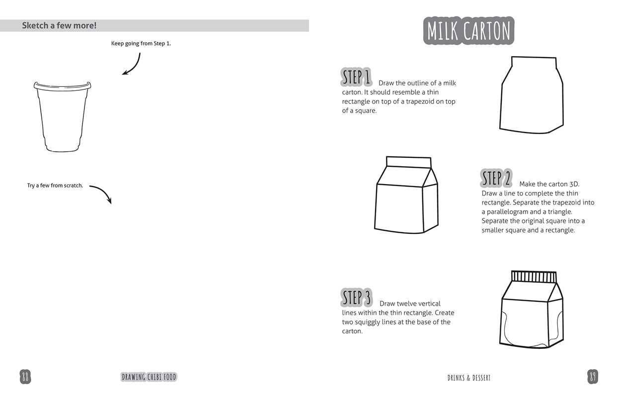 Activity Book - Drawing Chibi Food