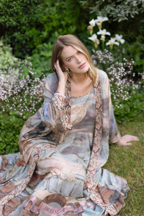 Bohéme Long Slip Dress - Imaginarium With Moon