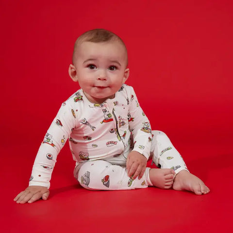 Footie (Convertible) - Sushi Lucky Cat