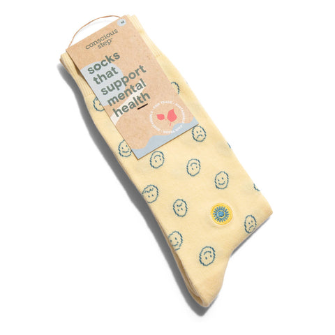 Socks that Support Mental Health - Smiley Faces
