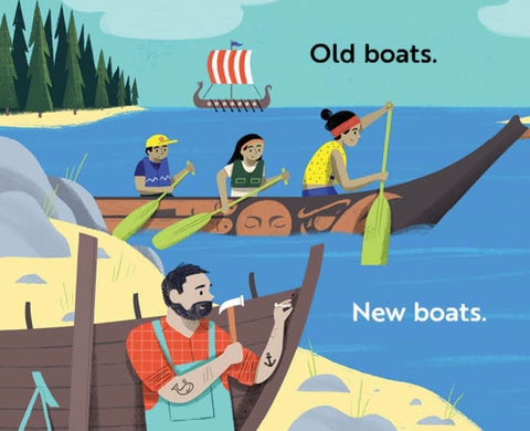 Board Book - Go, Boats, Go!: A Transportation Board Book for Toddlers