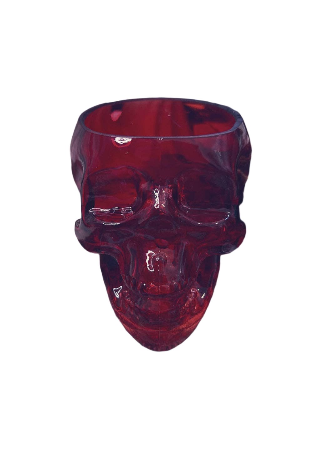 Drinking Glass (12oz) - Blood Red Skull