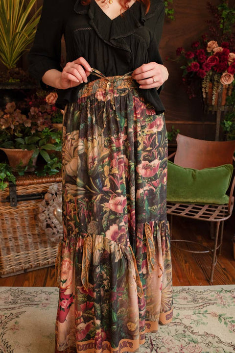 Atelier Skirt - Courage Dear Heart with Floral Print