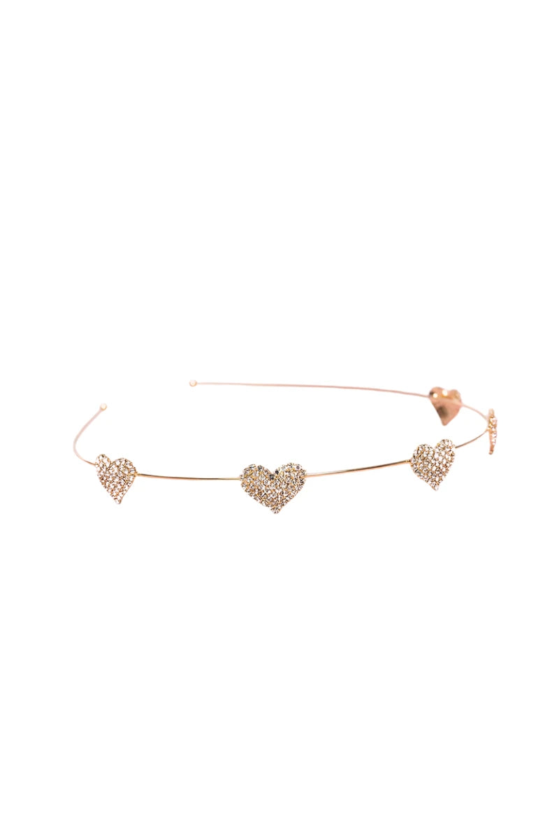 Headband - Boutique Rhinestone Heart