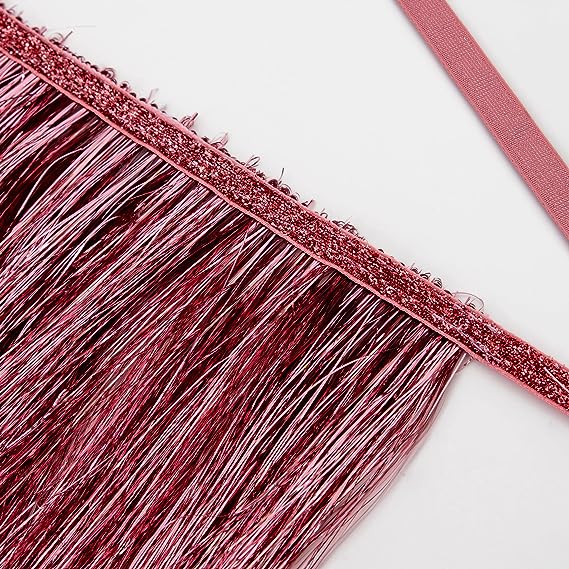 Garland - Pink Tinsel Fringe