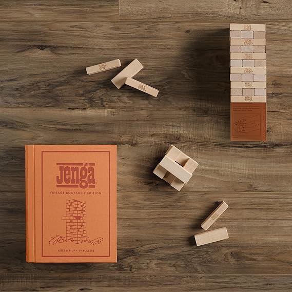 Game - Jenga Vintage Bookshelf Edition