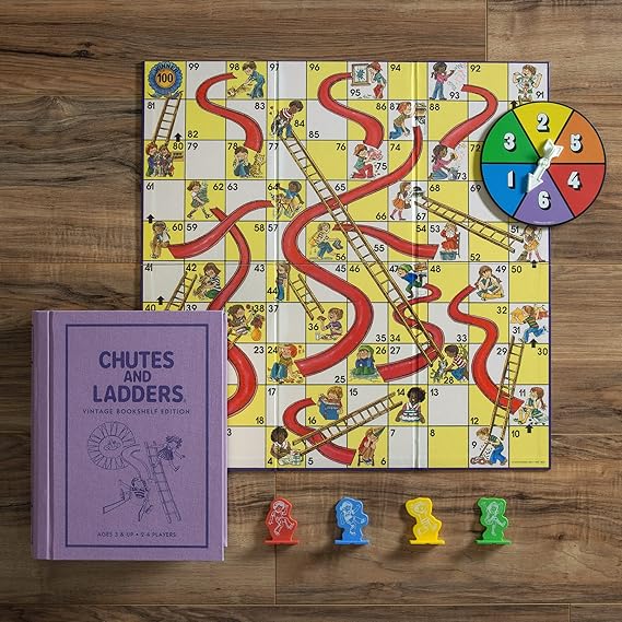 Game - Chutes And Ladders Vintage Bookshelf Edition