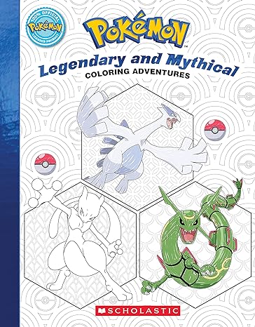 Coloring Book - Pokémon Coloring Adventures #2: Legendary & Mythical Pokémon