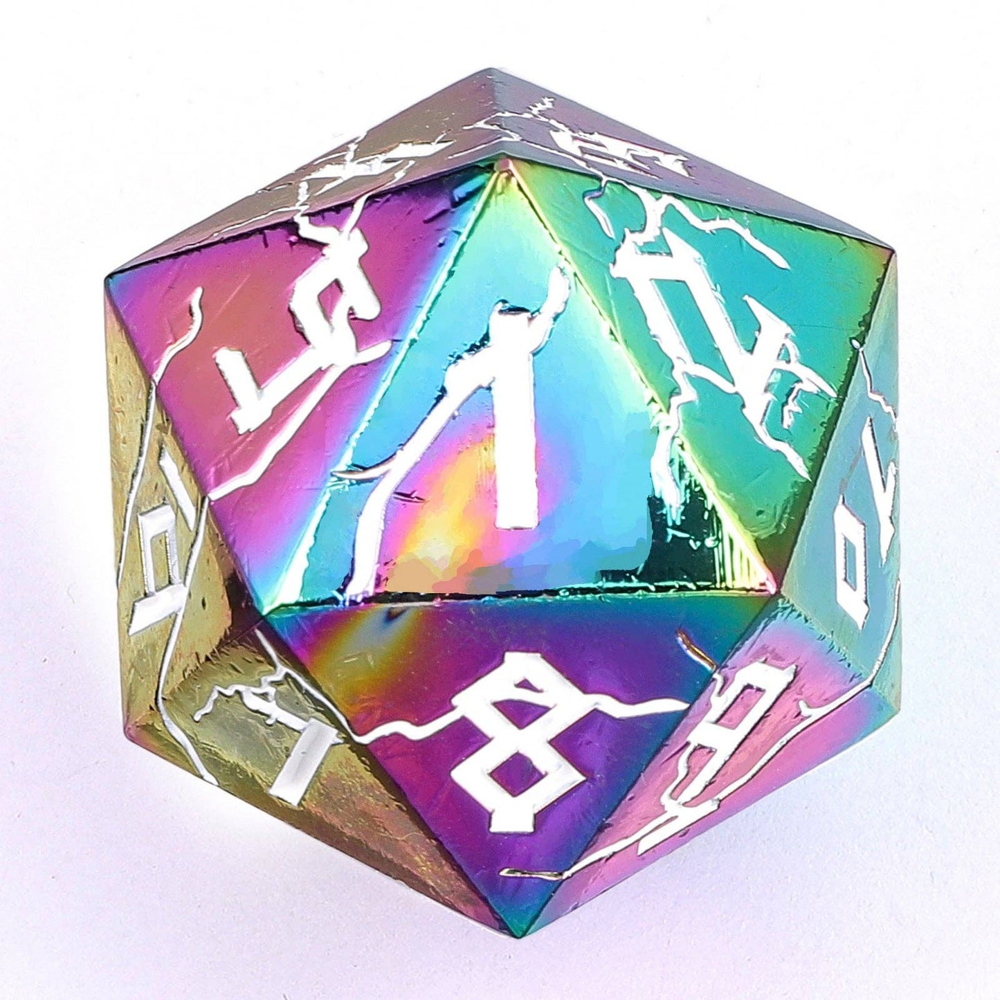 Barbarian 35mm Single D20 Spin Down - Chromatic Rainbow