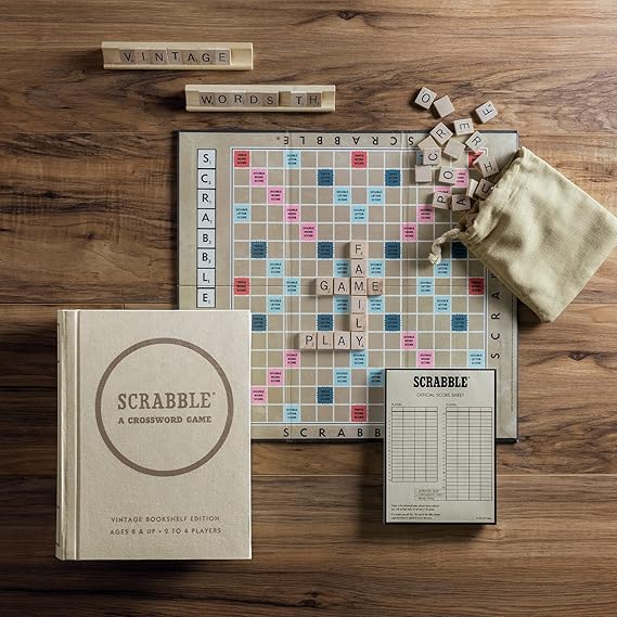 Game - Scrabble Vintage Bookshelf Edition