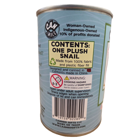 Stuffed Animal - Shelly the Canned Snail