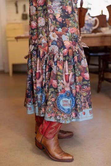 Atelier Skirt - Love Language with Floral Print