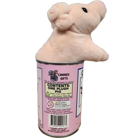 Stuffed Animal - Canned Pig (Standard Lid)