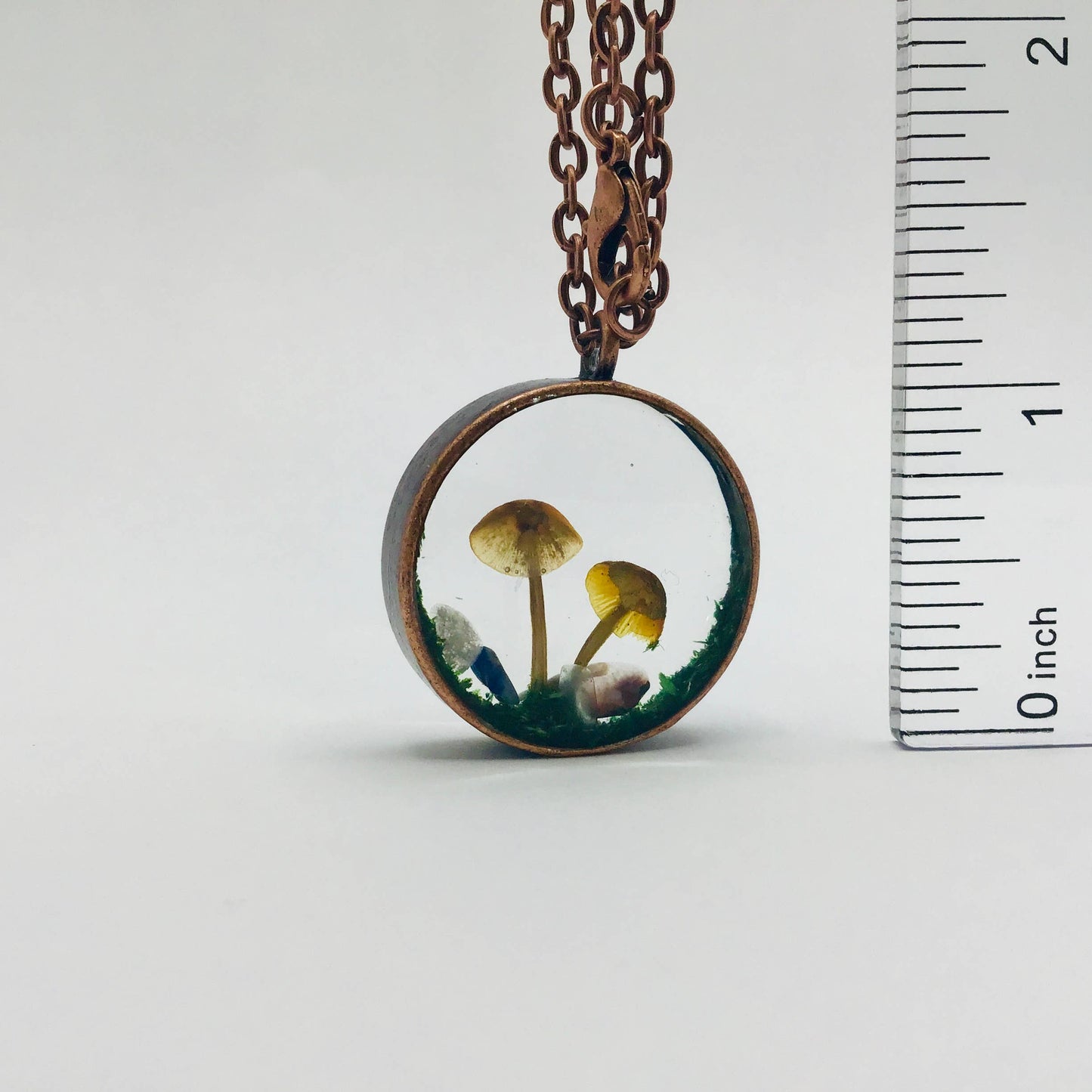 Curiosity Charm Necklace - Real Mushroom Copper # 4174