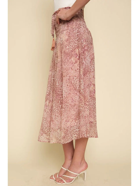 Skirt - Smocked Animal Print