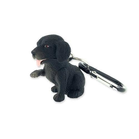 Flashlight - Black Labrador Dog Carabiner