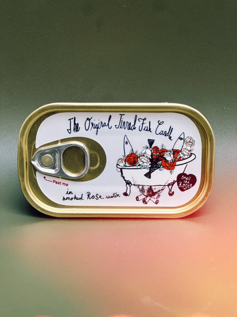 Candle - Tinned Fish: Smoked Rose Water