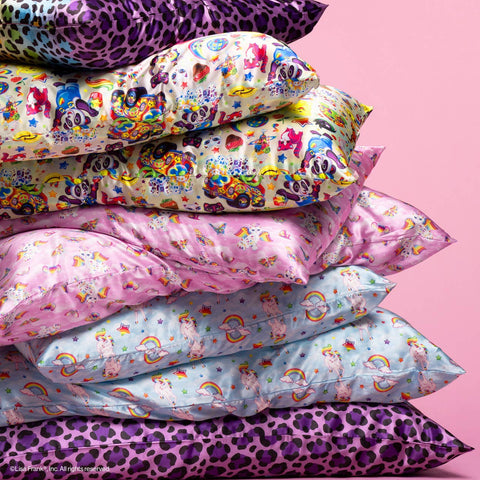 Satin Pillowcase - Lisa Frank x Kitsch: Rainbow Leopard