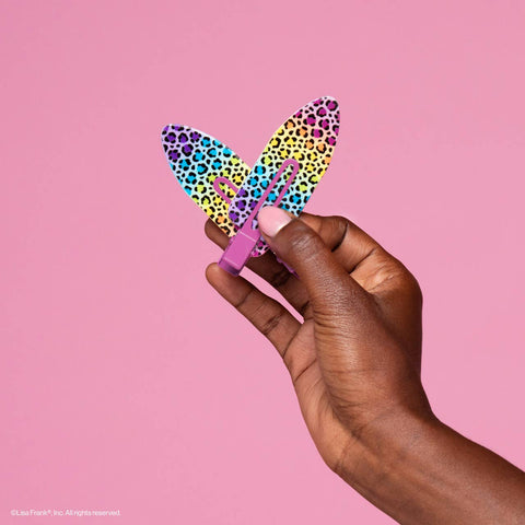 XL Creaseless Clips - Lisa Frank x Kitsch Rainbow Leopard