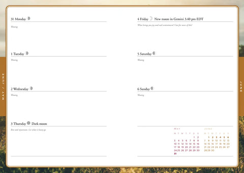 Planner (Flexibound) - 2027 Lunar and Seasonal Planner - Northern Hemisphere