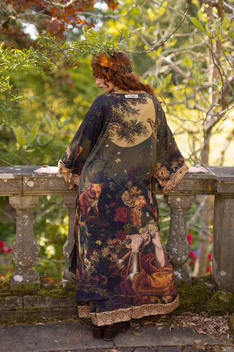 Opera Duster Robe - The Messenger with Joan of Arc & Florals