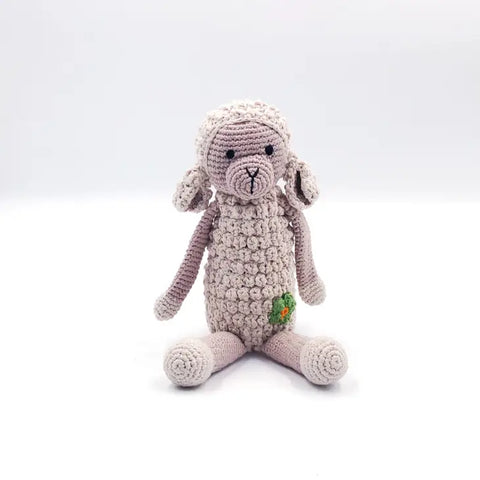 Organic Yarn Rattle - Lamb