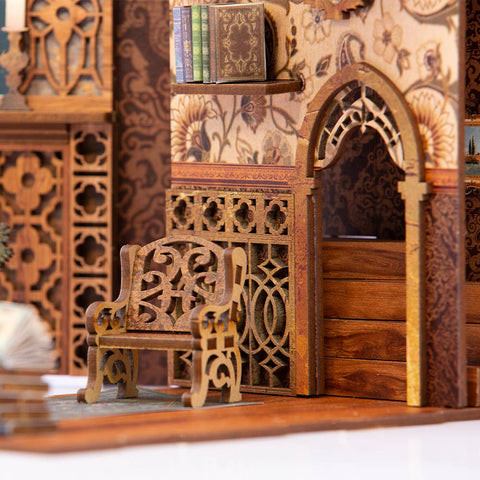 DIY Book Nook Kit - Eternal Bookstore with Dust Cover