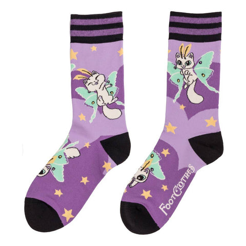 Crew Socks - Kitty Moths