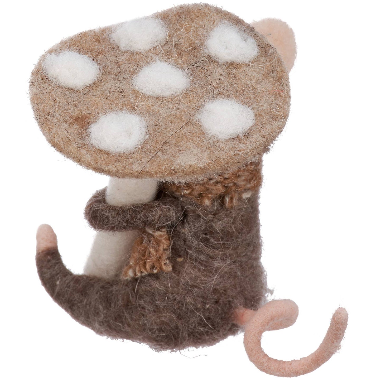 Ornament - Brown Mushroom Mouse Critter