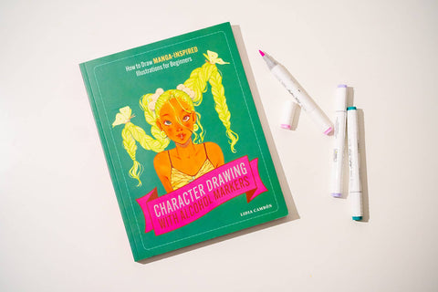 Book (Paperback) - Character Drawing with Alcohol Markers: How to Draw Manga