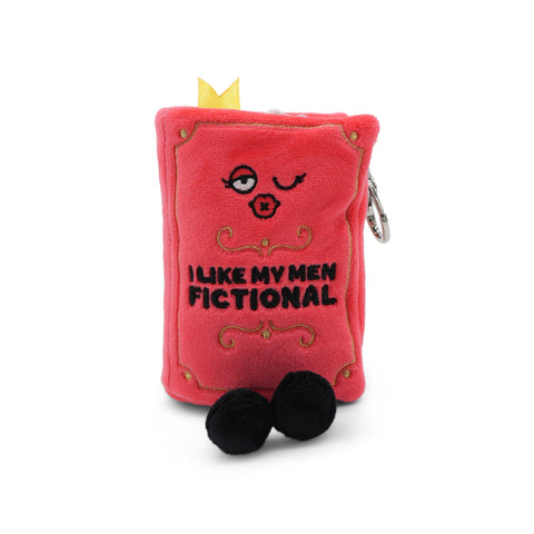 Keychain - "I Like My Men Fictional" Book Plush