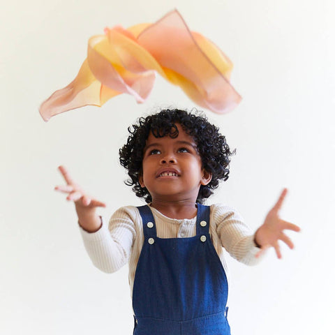 Mini Earth Playsilks - Ocean (100% Natural Silk)