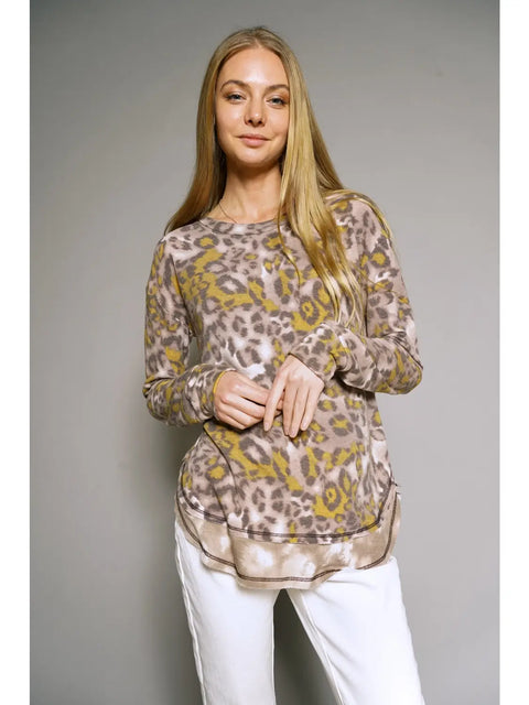 Top - Leopard Pullover